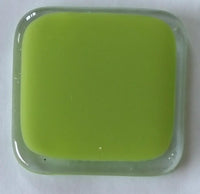 Youghiogheny Glass Y96-4500 12x18 Lime Green quarter stock sheet BIN A19